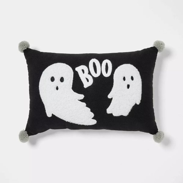 Falloween Ghosts Halloween Lumbar Decorative Pillow - Hyde & EEK! Boutique™