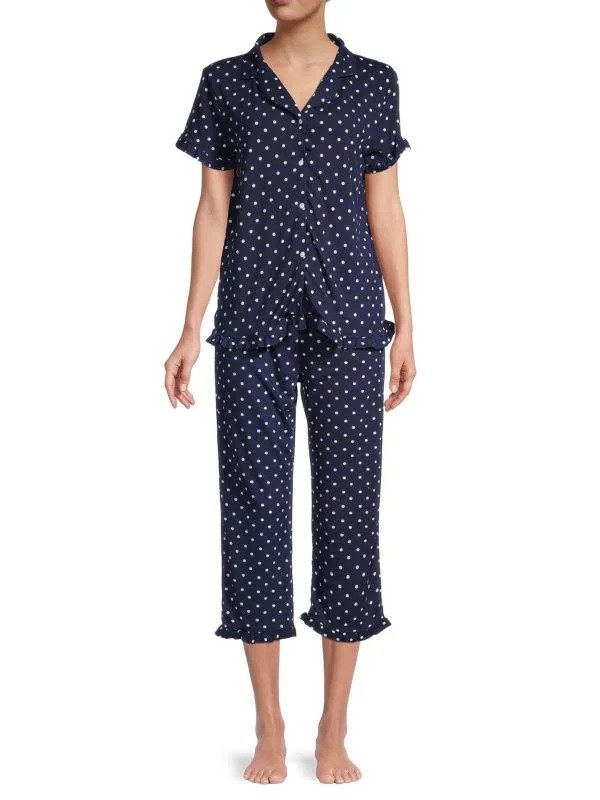 Ember 2-Piece Polka Dot Pajama Set