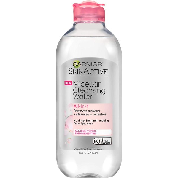 SkinActive Micellar Cleansing Water, For All Skin Types, 13.5 Fl Oz
