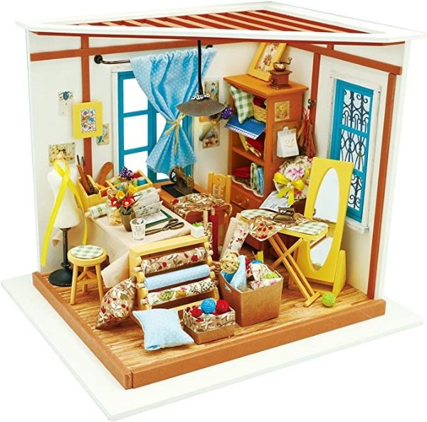 DIY Dollhouse Kit Miniature Tailo's Shop Mini DIY House Kits