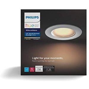 Philips Hue 801506 White Ambiance 5/6" Retrofit Recessed Downlight Led Smart Lighting Fixture