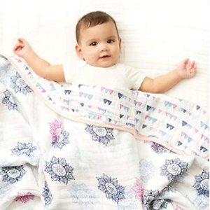 aden + anais 婴幼儿睡袋、盖毯、围嘴等特卖