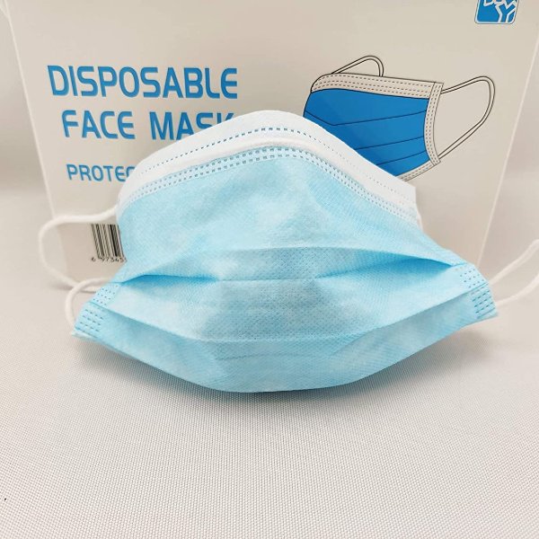 General Use Disposable Face Mask (3 Ply), Pack of 100