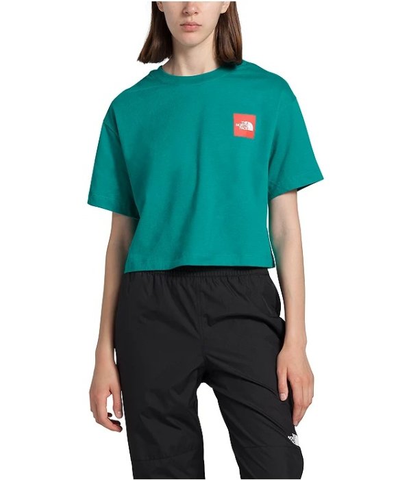 Women’s Short Sleeve Cropped Cotton Tee