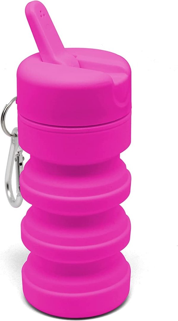 Travel Bidet: Collapsible & Expandable for Discreet Portability | Refreshing Clean for Home, Camping, Outdoors & Travel (Helps Hemorrhoid Relief, Peri Bottle for Postpartum Care), Fuchsia Friday