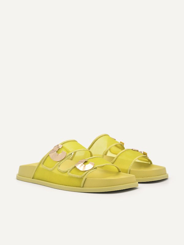 Iris Strap Sandals - Yellow