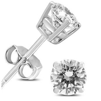 Almost 3/4 Carat TW Round Diamond Solitaire Stud Earrings $ 277 + Free Shipping @