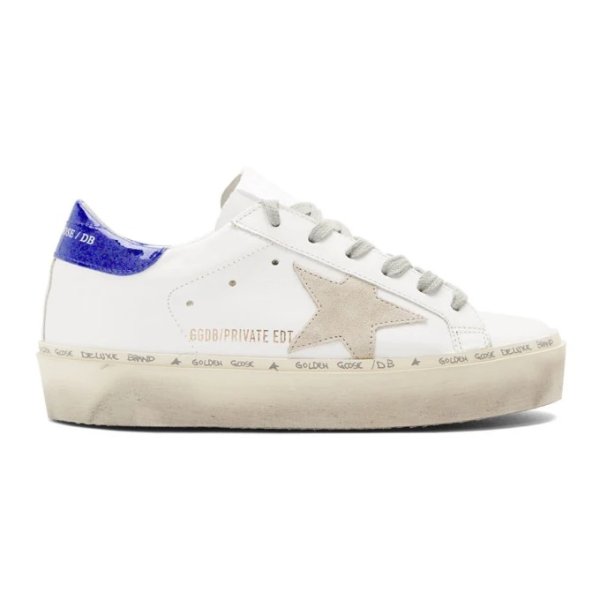 - SSENSE Exclusive White Glitter Tab Hi Star Sneakers