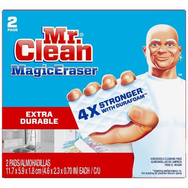 Magic Eraser Extra Durable Cleaning Pads with Durafoamadewell