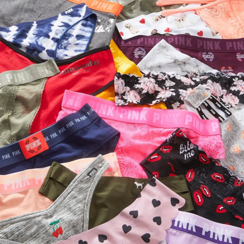 PINK Members Select Styles Panties on Sale All Pink Panties $3