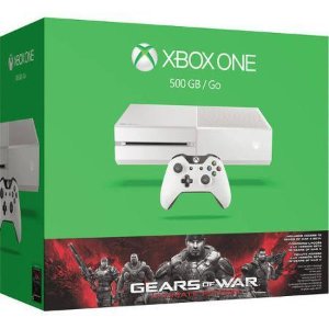 Xbox One White 500GB Gears of War Special Edition Console Bundle and Bonus Controller