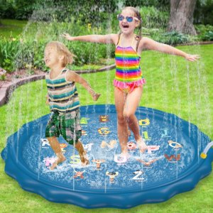 Jasonwell 儿童喷水池、蹦床喷水器，解暑又开心