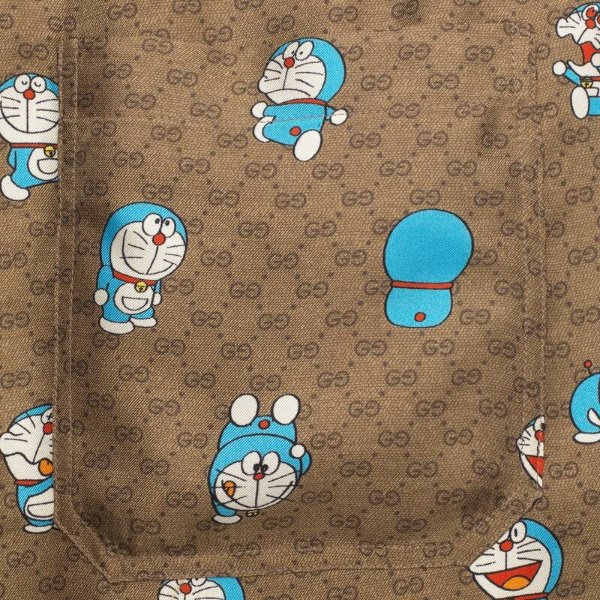 Gucci - Doraemon x Gucci GG 丝绸短裤