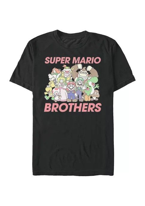 Junior's Super Mario Brother Graphic T-Shirt