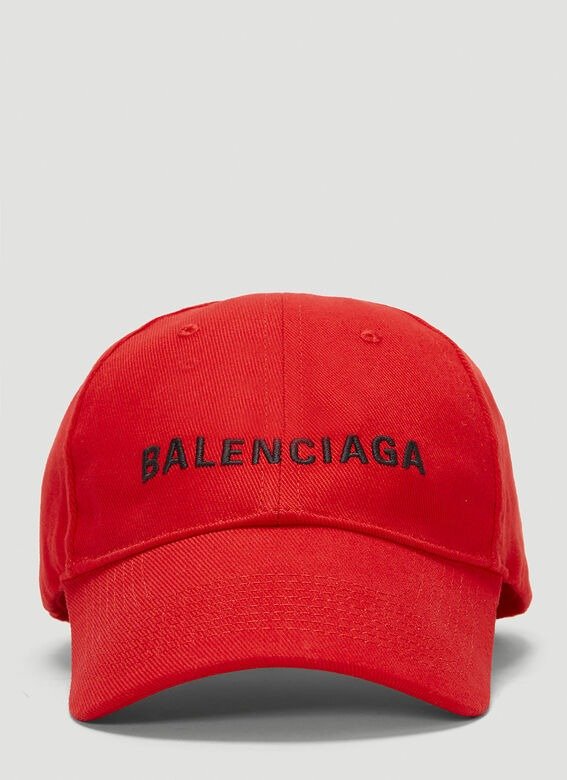 Embroidered Baseball Cap in Red