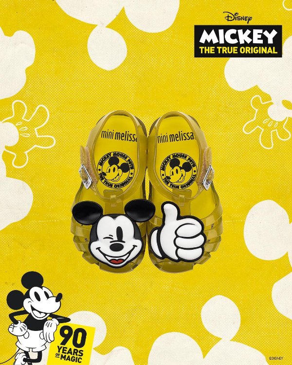 Baby Girl's & Little Girl's Mini Aranha + Mickey Minnie Mouse Sandals