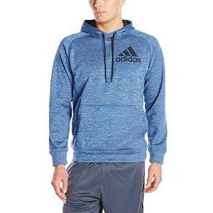 adidas Men&#39;s Team Issue Pullover Hoodie Blue Beauty/Colored Heather/Phantom LG: Sports &amp; Outdoors