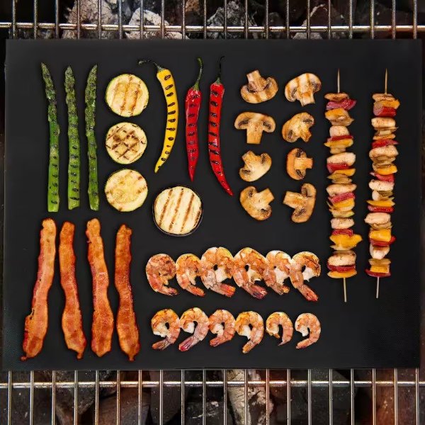 Classic Cuisine 16 in. Non-Stick Reusable BBQ Grill Mat (2-Pack)