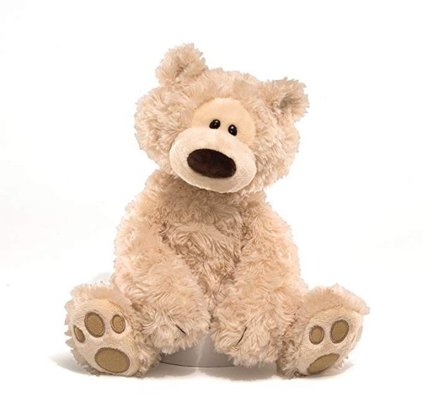 Philbin Teddy Bear Stuffed Animal Plush, Beige, 12"