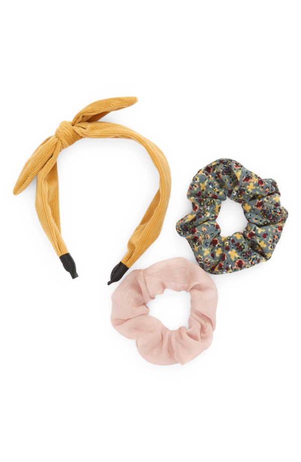 Kids' 3-Piece Headband & Scrunchie Set