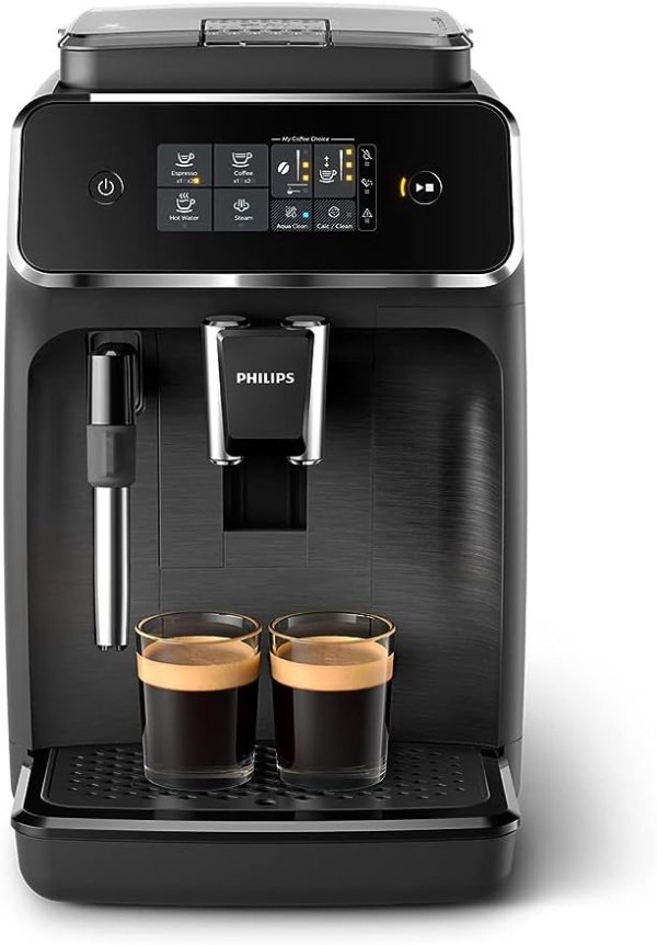 2200系列 全自动咖啡机 EP2220/10 2种特色咖啡饮品，黑色/拉丝黑