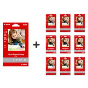 Photo Paper Glossy 4" x 6" (10 Packs, 500 Sheets)