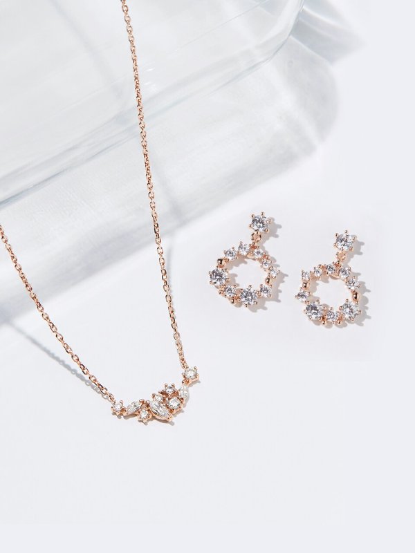 J.Blanc Necklace + Earring Set