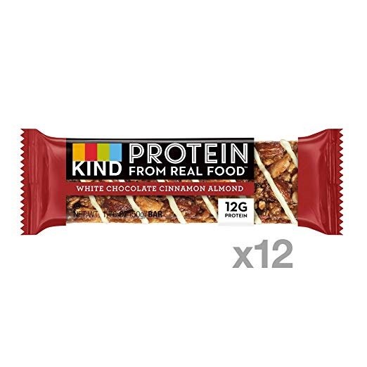 Protein Bars, White Chocolate Cinnamon Almond, Gluten Free, 12g Protein,1.76 Ounce (12 Count (Pack of 1))