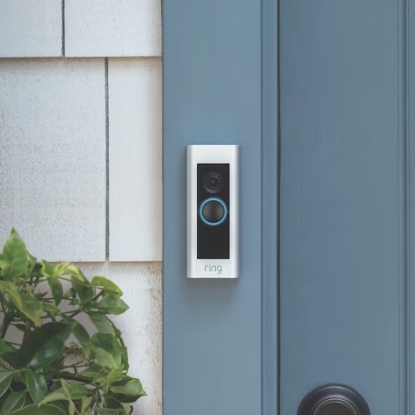 Ring Video Doorbell Pro Wired Wi-fi Compatible Smart Video Doorbell in Multiple Faceplates