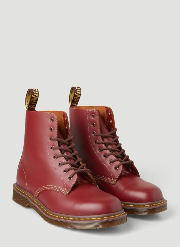 Vintage 1460 Boots in Red