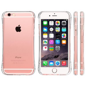iPhone 6/6s Highend Berry Original Soft TPU Clear Arc Case with Protective Caps