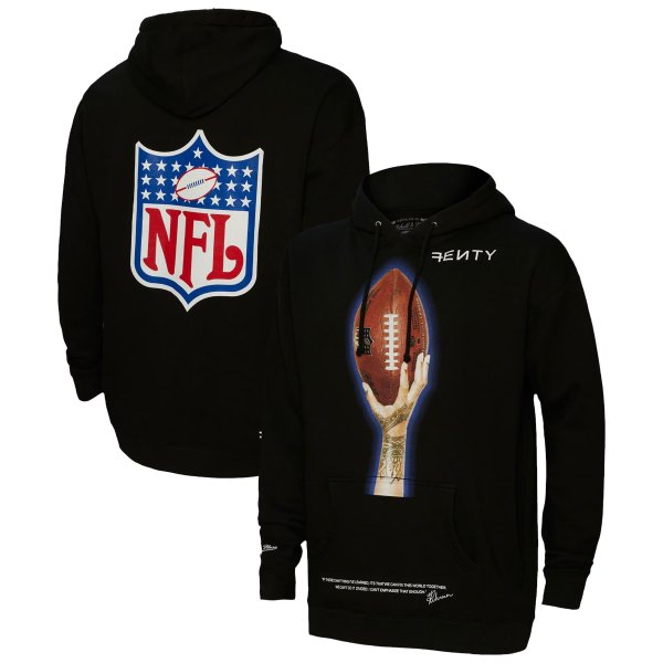 Unisex FENTY for Mitchell & Ness Black Super Bowl LVII Icon Pullover Hoodie