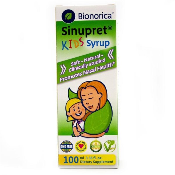 Bionorica Sinupret 草本儿童鼻窦炎糖浆 增强抵抗力 3.38盎司 100毫升