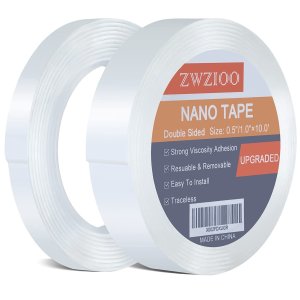 ZWZIOO Double Sided Tape Heavy Duty 2 Rolls, Total 20FT