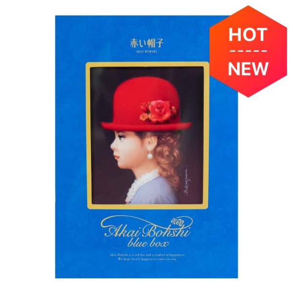 日本AKAIBOHSHI红帽子 蓝盒子节日饼干礼盒 5种10枚入 65.5g 