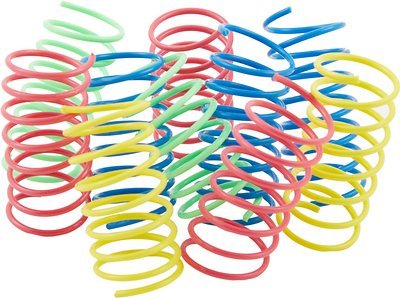 Ethical Pet Wide Durable Heavy Gauge Plastic Colorful Springs Cat Toy - Chewy.com