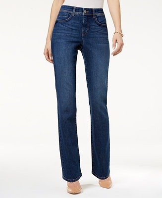 Tummy-Control Straight-Leg Jeans, Created for Macy's