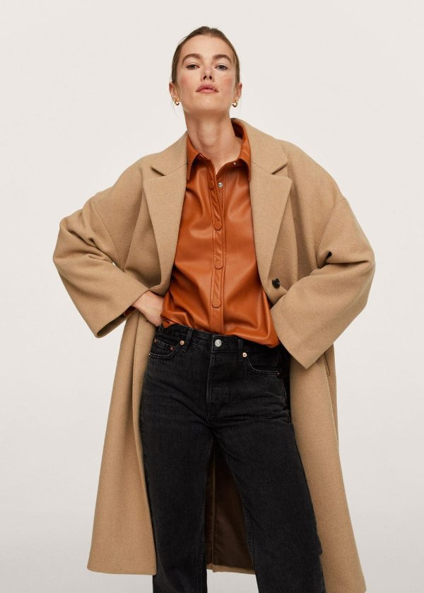Oversize wool coat - Women | OUTLET USA