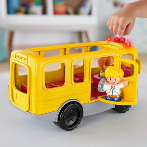 Fisher-Price 儿童校车玩具车 自带2个小人偶