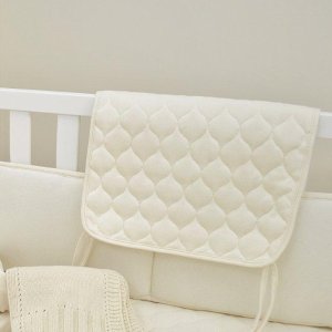 American Baby Company Waterproof Quilted Lap and Burp Pad Cover made with Organic Cotton, Natural Color, 2 Pack