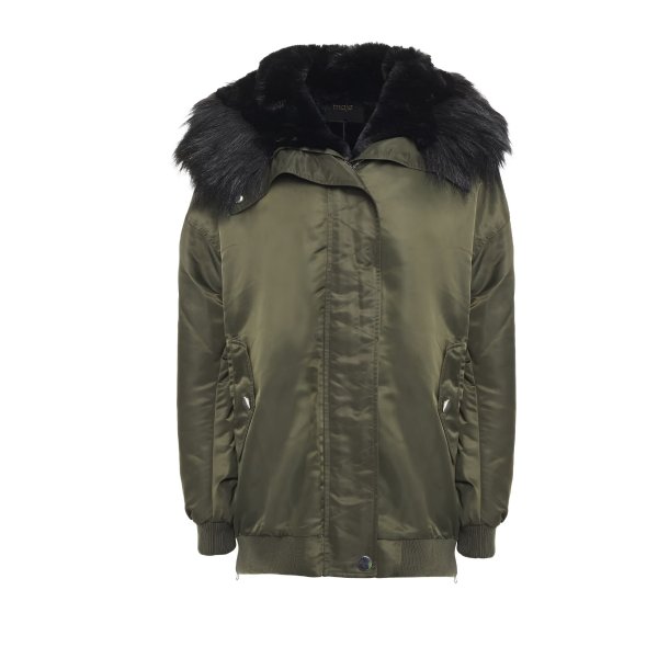 Gero faux fur-trimmed shell hooded jacket