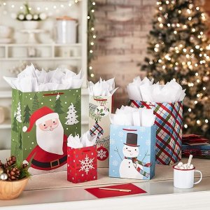 Hallmark Bulk Christmas 18 Gift Bags Assorted Sizes