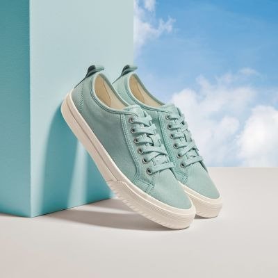 Roxby Lace Turquoise Canvas