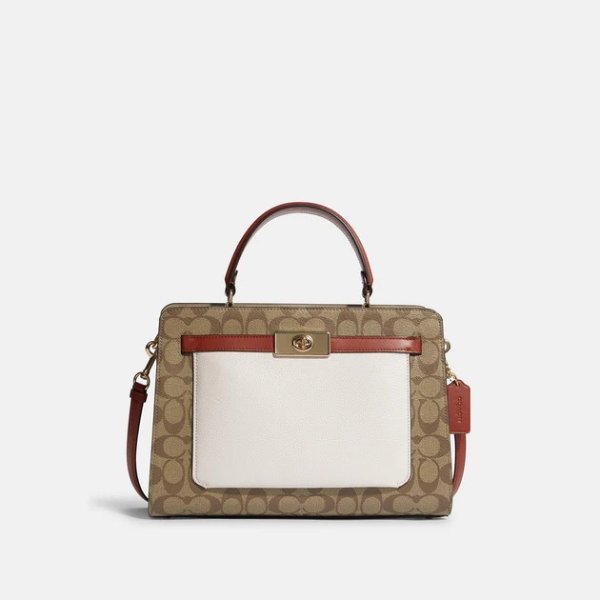 Lane Carryall In Colorblock Signature Canvas