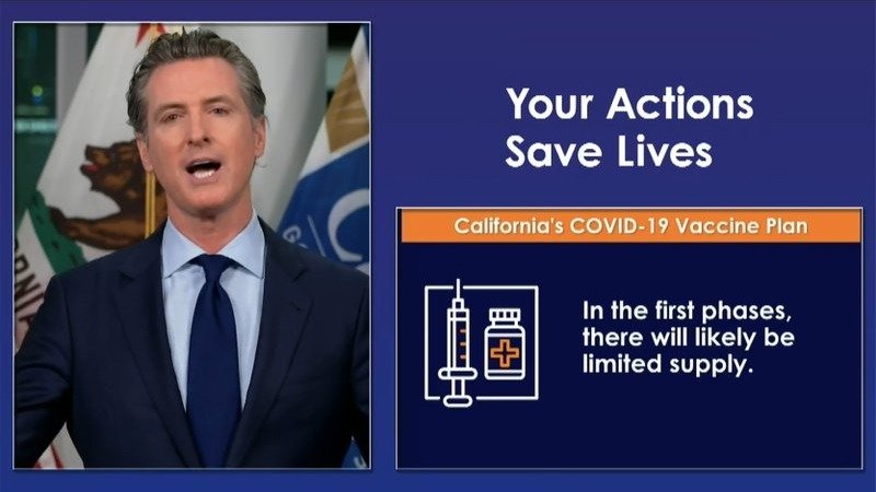 加州州长公布了超新疫苗初步接种计划，超早年底开始！迪士尼等主题乐园重开有希望！