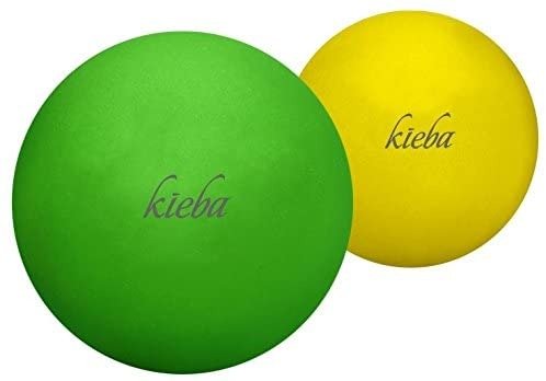 Massage Lacrosse Balls for Myofascial Release, Trigger Point Therapy, Muscle Knots, and Yoga Therapy. Set of 2 Firm Balls