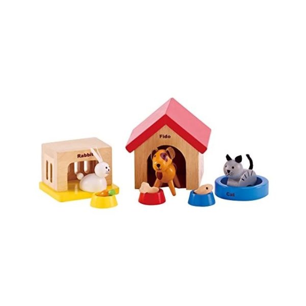 Family Pets Wooden Doll House Animals
