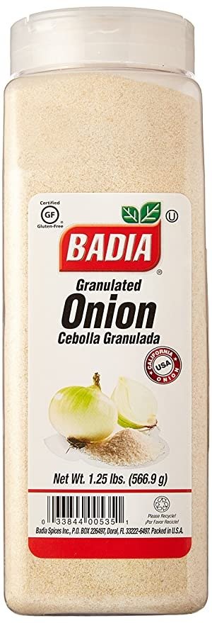 Badia Onion Granulated 1.25 lbs, 30 count