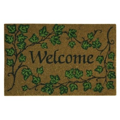 Welcome Ivy Printed Rectangular Doormat