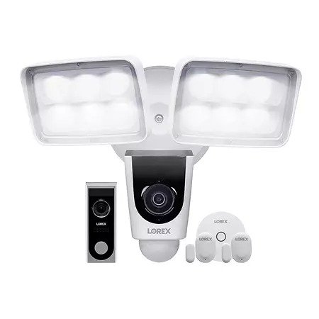 Lorex Home Monitoring Kit with 1080p HD Video Doorbell, Floodlight and 2 Window / Door Motion Sensors - Sam's Club